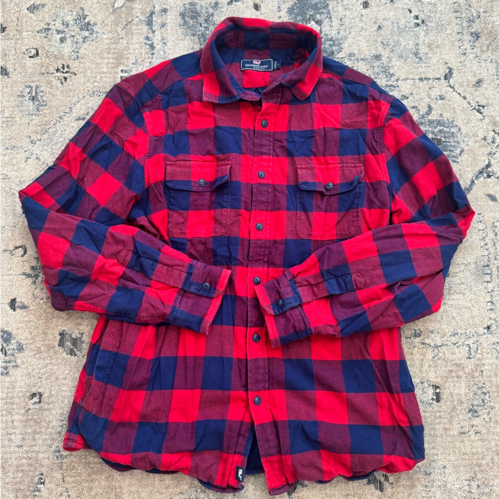 Vineyard Vines Lined Flannel Shirt/Jacket Size L